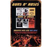 Muecddoa Retro Musical Poster Tin Sign GUNS N? ROSES Live Era 87-93 Poster Print for Movie Home Bar Pub Garage Wall Decor Gifts Art 8x12 Inches Vintage Metal sign.