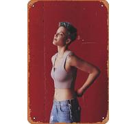 Muecddoa Retro Musical Poster Tin Sign HALSEY Hopeless Fountain Kingdom Poster Print for Movie Home Bar Pub Garage Wall Decor Gifts Art 8x12 Inches Vintage Metal sign.