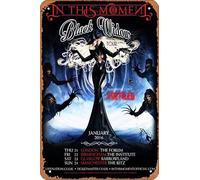 Muecddoa Retro Musical Poster Tin Sign IN THIS MOMENT Black Widow 2016 UK Tour Poster Print for Movie Home Bar Pub Garage Wall Decor Gifts Art 8x12 Inches Vintage Metal sign.