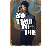 Muecddoa Retro Musical Poster Tin Sign JAMES BOND: NO TIME TO DIE Q (Ben Wishaw) Poster Print for Movie Home Bar Pub Garage Wall Decor Gifts Art 8x12 Inches Vintage Metal sign.