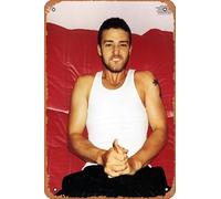 Muecddoa Retro Musical Poster Tin Sign JUSTIN TIMBERLAKE Justified Poster Print for Movie Home Bar Pub Garage Wall Decor Gifts Art 8x12 Inches Vintage Metal sign.