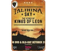 Muecddoa Retro Musical Poster Tin Sign KINGS OF LEON Talihina Sky Poster Print for Movie Home Bar Pub Garage Wall Decor Gifts Art 8x12 Inches Vintage Metal sign.