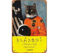 Muecddoa Retro Musical Poster Tin Sign KLAXONS Surfing The Void Poster Print for Movie Home Bar Pub Garage Wall Decor Gifts Art 8x12 Inches Vintage Metal sign.