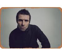 Muecddoa Retro Musical Poster Tin Sign LIAM GALLAGHER Once Poster Print for Movie Home Bar Pub Garage Wall Decor Gifts Art 8x12 Inches Vintage Metal sign.