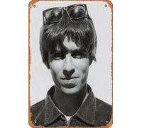 Muecddoa Retro Musical Poster Tin Sign LIAM GALLAGHER Poster Print for Movie Home Bar Pub Garage Wall Decor Gifts Art 8x12 Inches Vintage Metal sign.