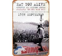 Muecddoa Retro Musical Poster Tin Sign LIMP BIZKIT Eat You Alive Poster Print for Movie Home Bar Pub Garage Wall Decor Gifts Art 8x12 Inches Vintage Metal sign.