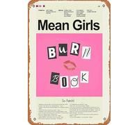 Muecddoa Retro Musical Poster Tin Sign Mean Girls Movie Poster - Classic 00's Vintage Poster Print for Movie Home Bar Pub Garage Wall Decor Gifts Art 8x12 Inches Vintage Metal sign.