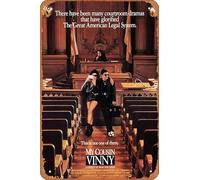 Muecddoa Retro Musical Poster Tin Sign My Cousin Vinny Movie Poster - Classic 90's Vintage Poster Print for Movie Home Bar Pub Garage Wall Decor Gifts Art 8x12 Inches Vintage Metal sign.