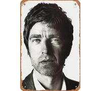 Muecddoa Retro Musical Poster Tin Sign OASIS Noel Gallagher Poster Noel Gallagher for Movie Home Bar Pub Garage Wall Decor Gifts Art 8x12 Inches Vintage Metal sign.