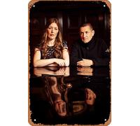Muecddoa Retro Musical Poster Tin Sign PAUL HEATON & JACQUI ABBOTT Crooked Calypso UK Tour Poster Print for Movie Home Bar Pub Garage Wall Decor Gifts Art 8x12 Inches Vintage Metal sign.
