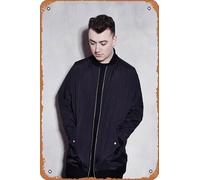 Muecddoa Retro Musical Poster Tin Sign SAM SMITH In The Lonely Hour Poster Print for Movie Home Bar Pub Garage Wall Decor Gifts Art 8x12 Inches Vintage Metal sign.
