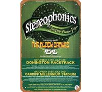 Muecddoa Retro Musical Poster Tin Sign STEREOPHONICS A Day At The Races 2001 UK Tour Poster Print for Movie Home Bar Pub Garage Wall Decor Gifts Art 8x12 Inches Vintage Metal sign.