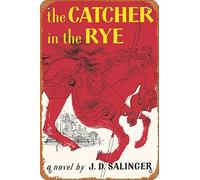 Muecddoa Retro Musical Poster Tin Sign The Catcher in the Rye - Book Cover Poster - J.D. Salinger Poster for Movie Home Bar Pub Garage Wall Decor Gifts Art 8x12 Inches Vintage Metal sign.