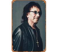 Muecddoa Retro Musical Poster Tin Sign TONY IOMMI Poster Print for Movie Home Bar Pub Garage Wall Decor Gifts Art 8x12 Inches Vintage Metal sign.