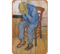 Muecddoa Retro Musical Poster Tin Sign VINCENT VAN GOGH At Eternity's Gate Poster Print for Movie Home Bar Pub Garage Wall Decor Gifts Art 8x12 Inches Vintage Metal sign.