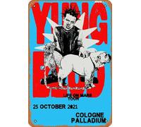 Muecddoa Retro Musical Poster Tin Sign YUNGBLUD Cologne Palladium Cologne 2021 Tour Poster for Movie Home Bar Pub Garage Wall Decor Gifts Art 8x12 Inches Vintage Metal sign.
