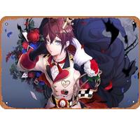 Muecddoa Riddle Rosehearts, Twisted Wonderland, Anime Games, Cape, Uniform, Crown - 8 X 12 Inch Retro Tin Sign