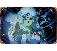 muecddoa Sesshomaru Anime Retro Metal Tin Sign Vintage Room Decor Poster for Home Coffee Bar Wall Art Decor 8x12 Inch