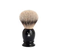 MÜHLE Classic Shaving Brush - shaving brush with Silberspitz badger hair - small - handle made of black fine resin - handcrafted
