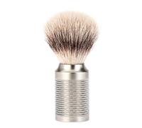 MÜHLE ROCCA Pure Matt Stainless Steel Silvertip Fibre Shaving Brush