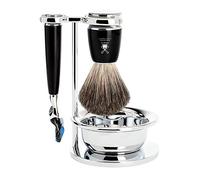 Safety Razor Kit Mühle Rytmo Fusion Pur (x4) Noir TU
