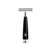 MÜHLE Rytmo Safety Razor, Black High-Grade Resin Handle, Closed Comb | Safety Razor with metal accents, in lassic Double Edge Blade, premium, durable, for beard, face and body