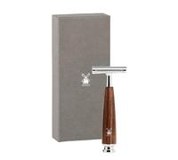 MÜHLE Rytmo Safety Razor, Steamed Ash Wood Handle, with Closed Comb | Safety Razor with metal accents, in lassic Double Edge Blade, premium, durable, for beard, face and body