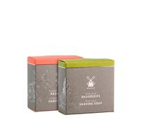 MÜHLE Shaving Soap Duo Aloe Vera & Grapefruit Mint, gentle, 2x 65 g, vegan