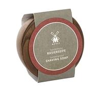 MÜHLE Shaving Soap Set with Wooden Bowl, Sandalwood Soap, 65g, vegan | premium solid Shaving Soap for normal and dry skin, aromatic, invigorating, vegan, dense and creamy lather