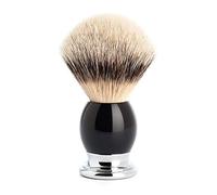 MÜHLE Sophist Black/Chrome Silvertip Badger Shaving Brush (93K44)