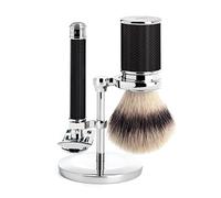 MÜHLE Traditional 3-pc. Shaving Set, Safety Razor, Shaving Brush, Stand