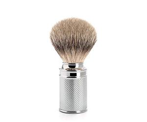 MÜHLE Traditional Shaving Brush, Chrome-Plated Handle, Made in Germany