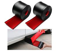 muekzru 2pcs 8.2ft*3.15in Side Skirts for Cars Universal,Universal Rubber Anti-Scratch Side Skirts Edge Guards.Protector for Sedans, Truck, SUV Before and After Bumper Multifunction Protector(Black)