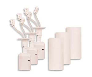 Müller-Licht Renolamp Set of 3 - Practical Renovation Socket and Standard Lamp Holder in One - Optimal Lighting Conditions for Renovation - Designer Light in Connection - E27 Socket