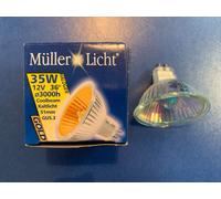 MÜLLER LIGHT GOLD 12V 35W GU5.3 51Mm HALOGEN 3000H Art.-No.: 10598 WARM WHITE [EEK: G]