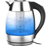 Mueller Living 1.8L Electric Kettle, Tea Kettle for Boiling Water | 1.8L | 1500W | LED | SpeedBoil | Automatic Shutoff | Cordless | Borosilicate Glass | BPA Free
