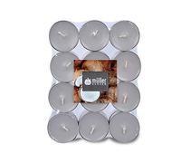 Müller Scented Tealight Candles - Scent: Coconut Island - Pack of 24 Colored Tea Lights - 4 Hours Long Burning Small Candles - Grey Dripless Wax - 39 × 15 mm - Made in Germany - RAL Quality