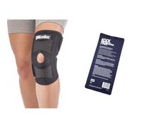 Mueller Self Adjusting Strapped Knee Stabiliser with Koolpak Premium Reusable Ice Pack