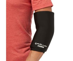 MUELLER Sports Medicine EZ Relief Compression Sleeve for Men and Women, Pain Relief Support, Reduces Swelling on Knees, Elbows, Wrists, Ankles, and More, Fits Right or Left, Black, One Size