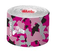 Mueller Sports Medicine Kinesiology Therapeutic Tape, Quality Athletic Tape, Latex Free, 20 Pre-Cut I-Strips, 2" x 9.75" Each Strip, Pink Camo