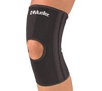 Mueller Sports Support Knee Sleeve Open Patella - Black, Large