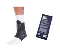 Mueller The One Strapped Ankle Brace for Injuries Grippy & Breathable (XL) with Koolpak Premium Reusable Ice Pack