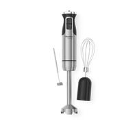 MuellerLiving Ultra-Stick Immersion Hand Blender, 500W Heavy Duty Motor, 8-Speed Turbo Setting, Includes Blending Shaft, Whisk, Milk Frother & Measuring Beaker