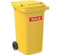 Müllgroßbehälter Mülltone Rubbish Bin 240 L Yellow Plastic With Wheels Sulo