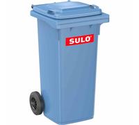 Müllgroßbehälter Mülltone Rubbish Bin Bucket Blue 120 L Plastic With Wheel