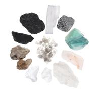 MUELODSIC 1 Box Educational Rock and Mineral Collection Kit with Geological Specimens in Portable Display Case for Elementary Science Learning and Geology Exploration