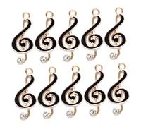 MUELODSIC 10 pcs Music Notes Charms Metal Musical Symbol Pendants for DIY Jewelry Making Craft Charms for Bracelets Earrings Necklaces Classic Alloy Accessories