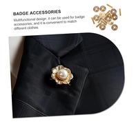 MUELODSIC 10 Sets Metal Badge Screw Cap Kit Pin Backs for Crafting Stable and Secure Badge Fixator Accessories for Brooches and Lapel Pins