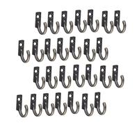 MUELODSIC 100 Pcs Antique Zinc Alloy Wall Mounted Hooks Single Design Retro Coat Clothes Hanging Hooks for Bathroom Bedroom Living Stable and Vintage Decorative Hangers