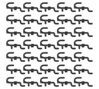 MUELODSIC 100pcs Black Plastic Pegboard Hooks Spacing Multipurpose Organizer for Garage Workshop Kitchen Tool Storage Wall Mount Compatible with Peg Boards